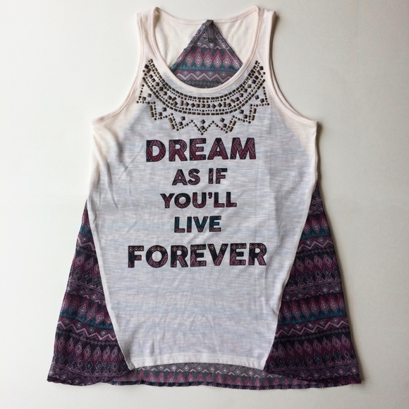 Boho Tunic Tank Top Inspirational Quote Vanity | M - Picture 2 of 8